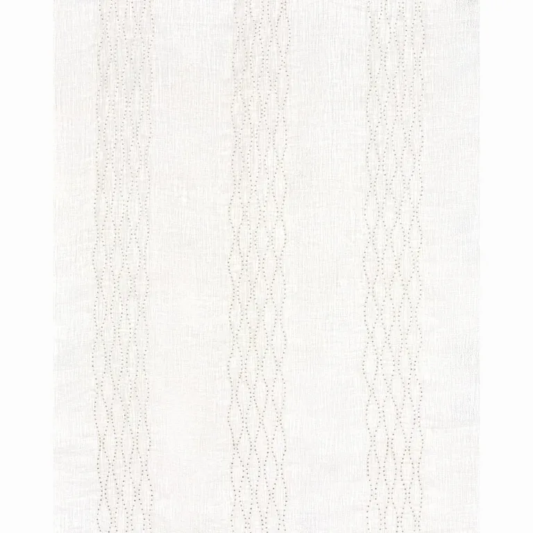 Schumacher 67990 Bella Embroidered Sheer Ivory fabric swatch