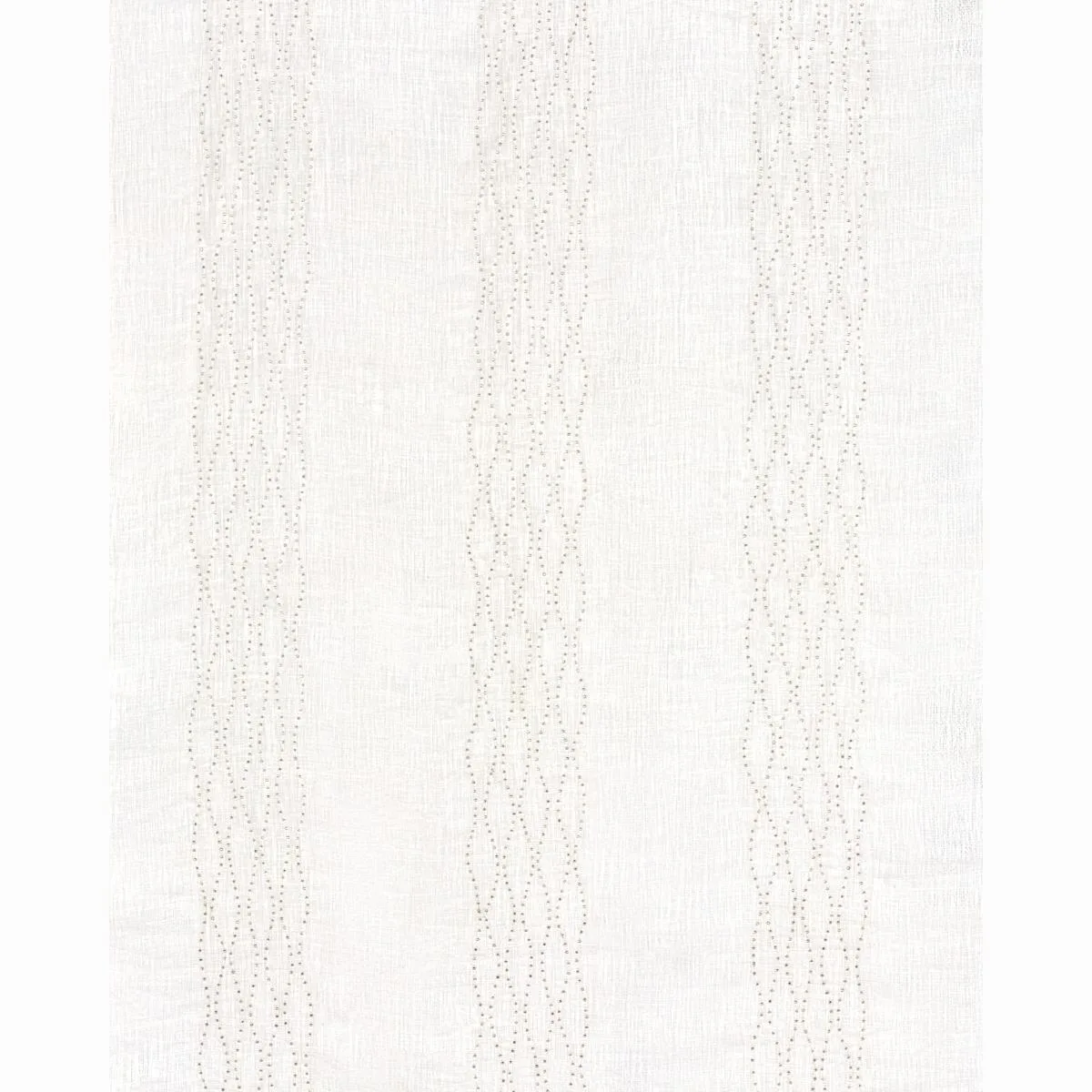 Schumacher 67990 Bella Embroidered Sheer Ivory fabric swatch