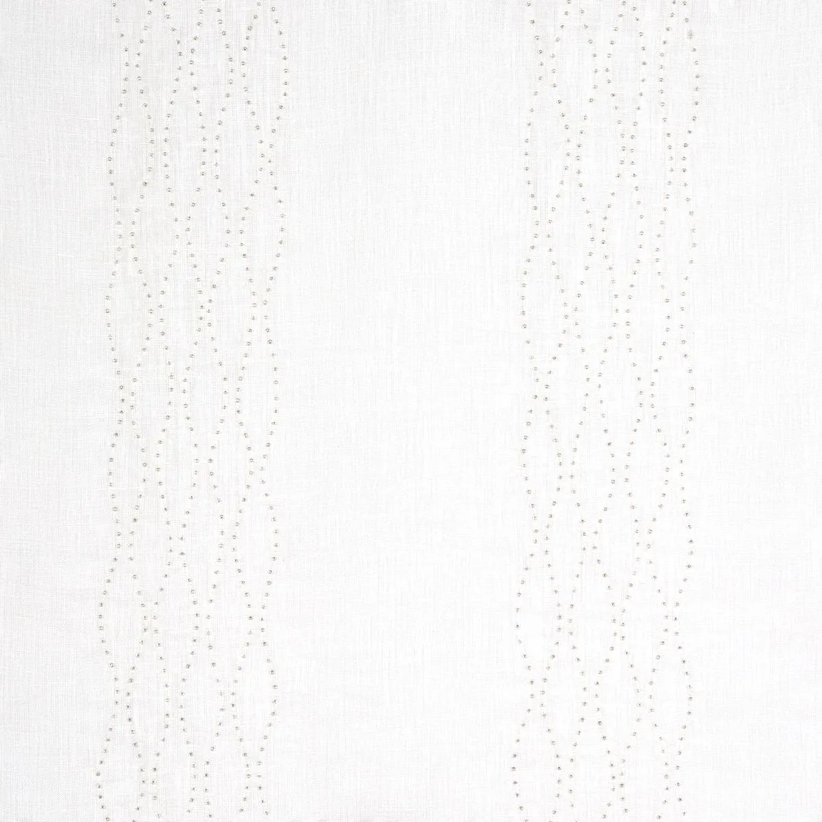 Schumacher 67990 Bella Embroidered Sheer Ivory fabric swatch