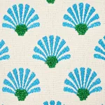 Schumacher 83050 Bellini Indoor/Outdoor Lagoon fabric swatch