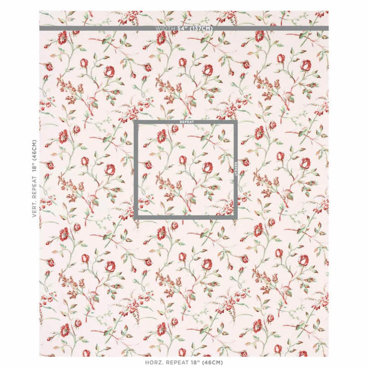 Schumacher 179621 Beluze Blush fabric swatch