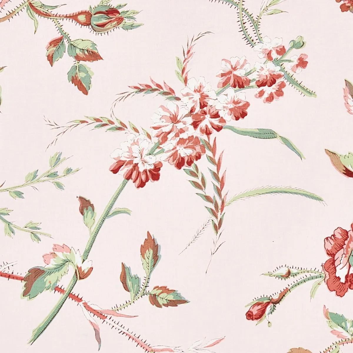 Schumacher 179621 Beluze Blush fabric swatch