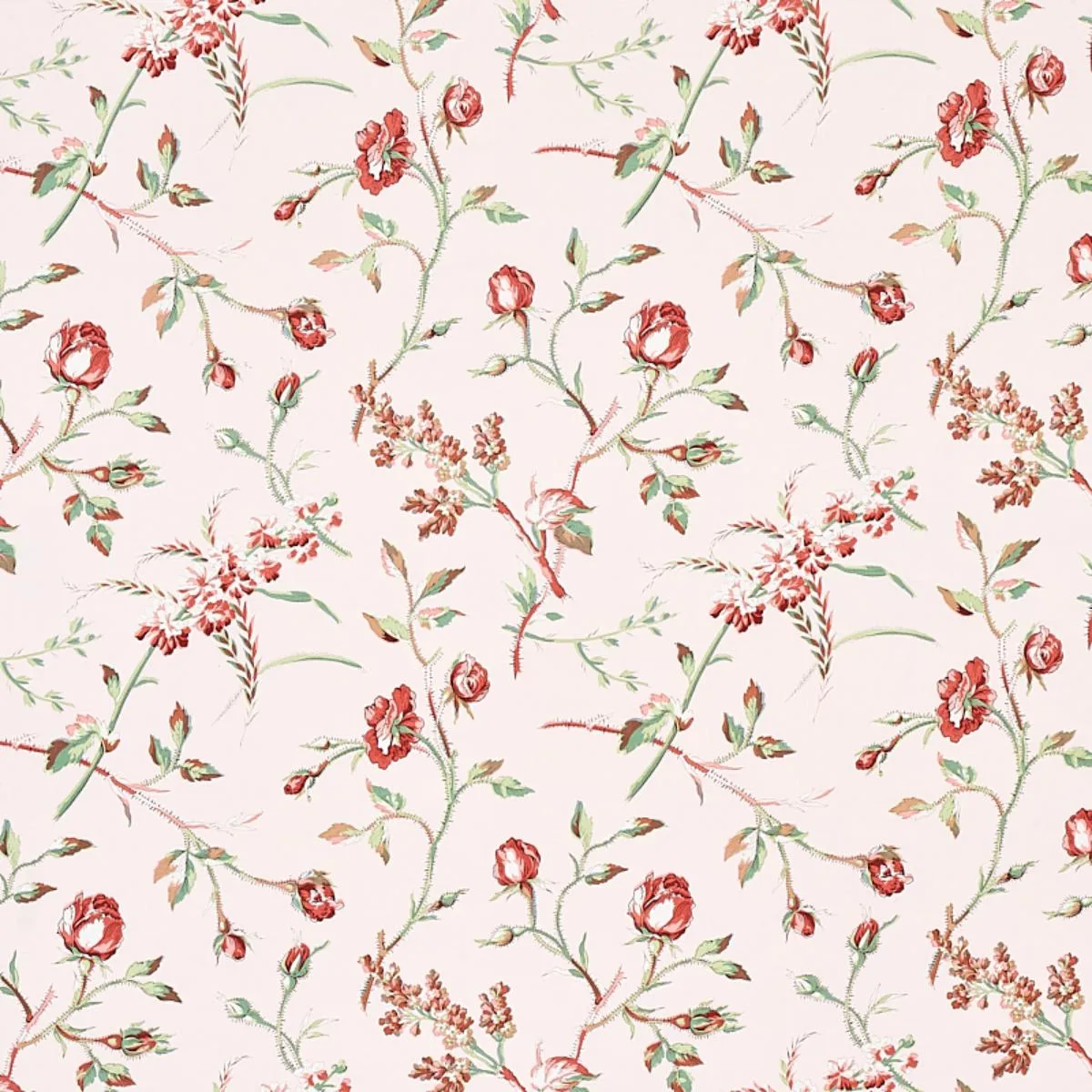 Schumacher 179621 Beluze Blush fabric swatch