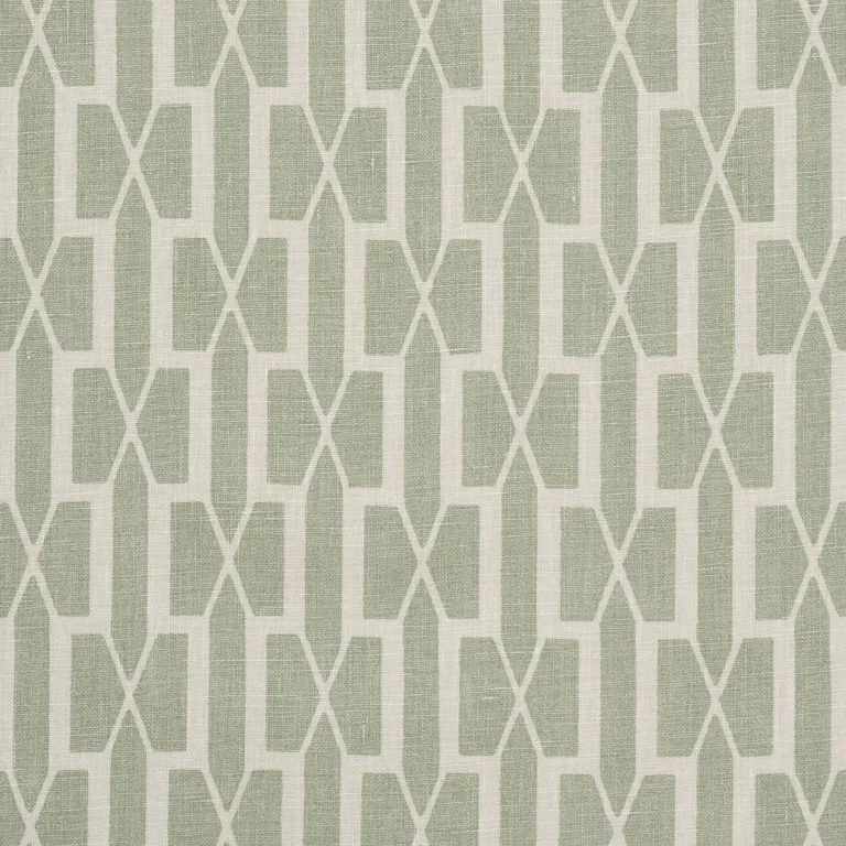 Schumacher 177192 Belvedere Celadon fabric swatch