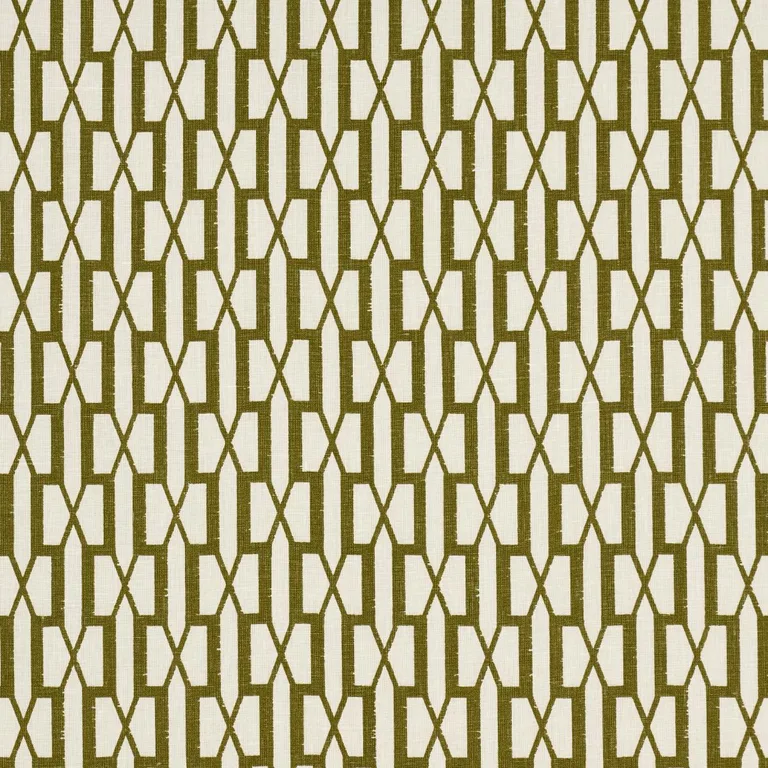 Schumacher 177191 Belvedere Olive fabric swatch