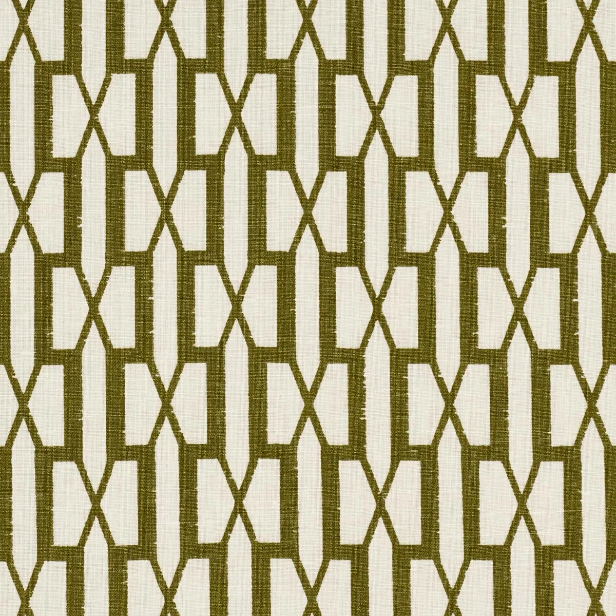 Schumacher 177191 Belvedere Olive fabric swatch