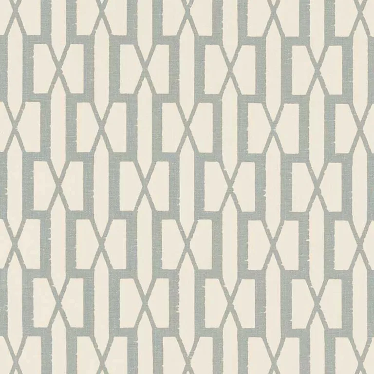 Schumacher 176114 Belvedere Orpington Blue fabric swatch