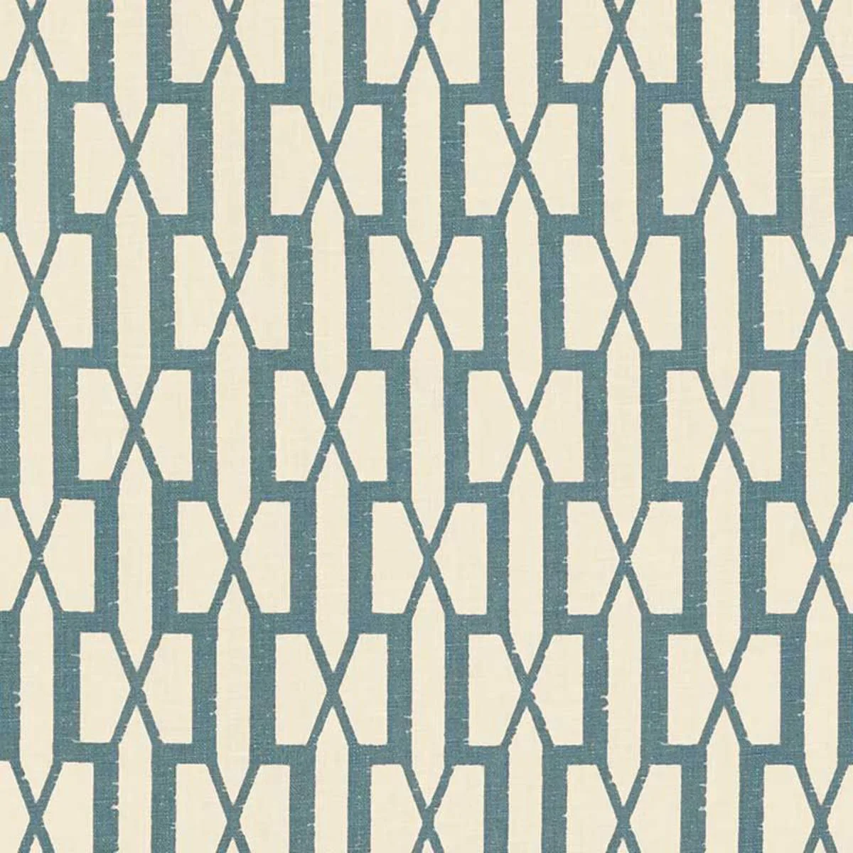 Schumacher 176115 Belvedere Peacock Blue fabric swatch