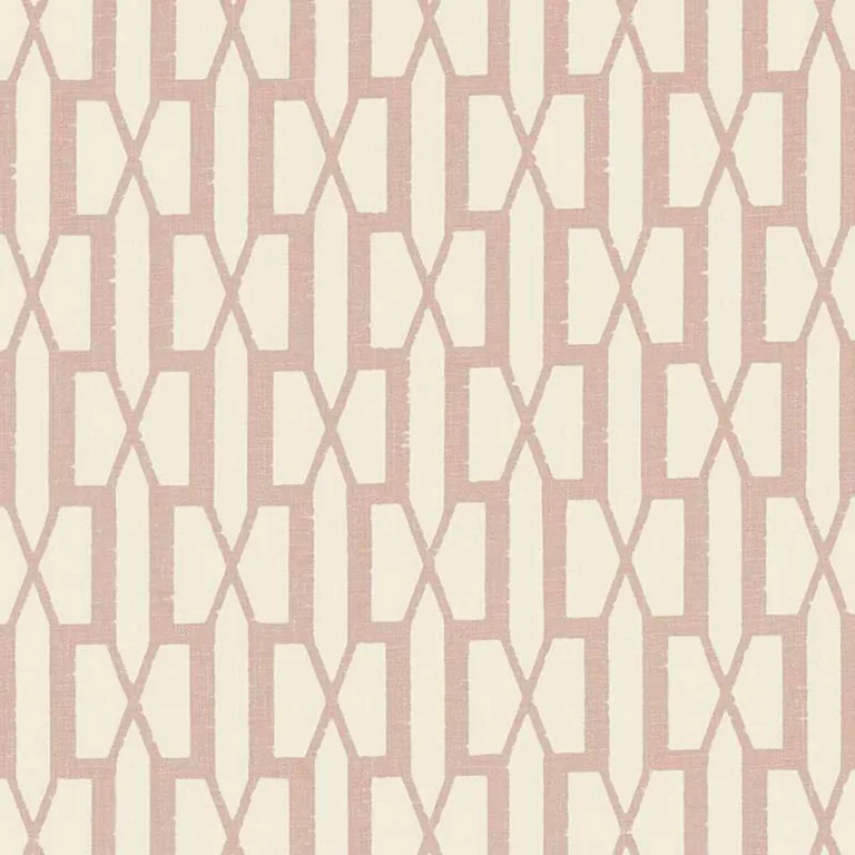 Schumacher 176111 Belvedere Temple Pink fabric swatch