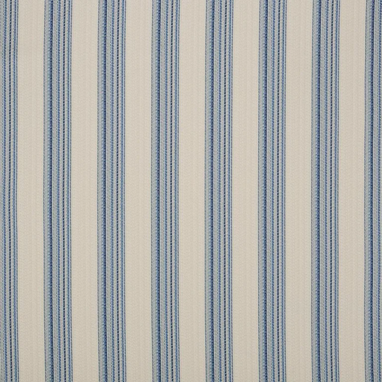 Schumacher 79153 Bendita Stripe Indoor/Outdoor Blue fabric swatch