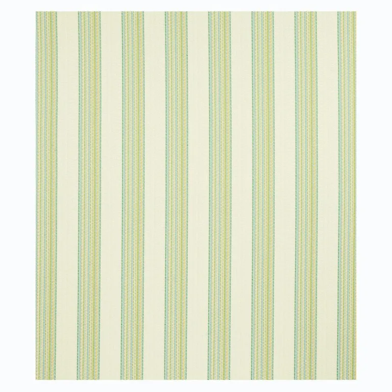 Schumacher 79150 Bendita Stripe Indoor/Outdoor Leaf fabric swatch