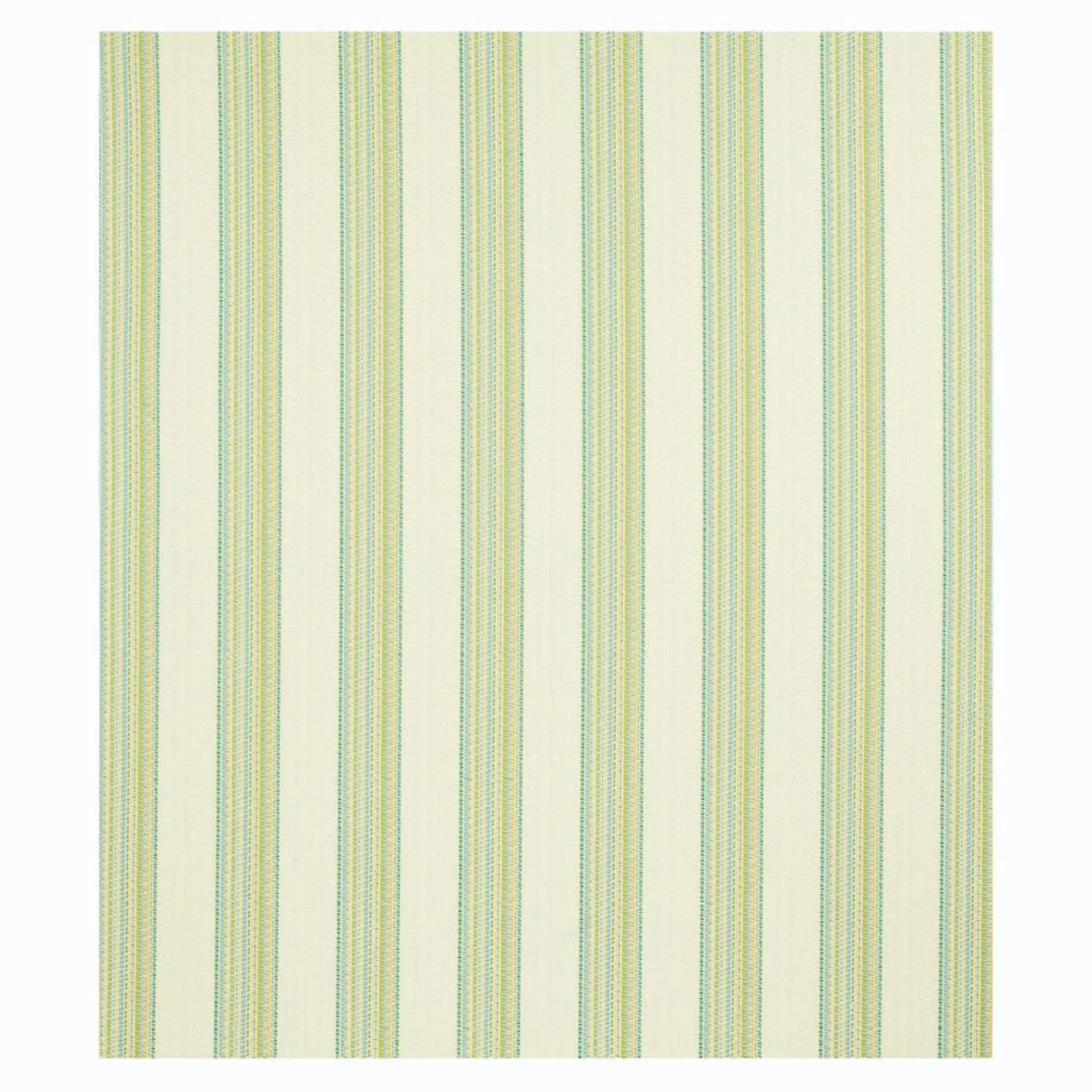 Schumacher 79150 Bendita Stripe Indoor/Outdoor Leaf fabric swatch