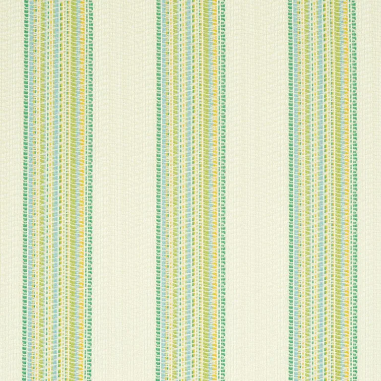 Schumacher 79150 Bendita Stripe Indoor/Outdoor Leaf fabric swatch