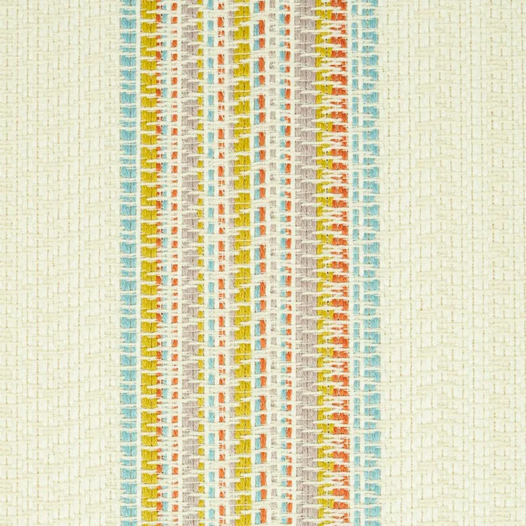 Schumacher 79151 Bendita Stripe Indoor/Outdoor Multi fabric swatch