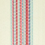 Schumacher 79152 Bendita Stripe Indoor/Outdoor Rose fabric swatch