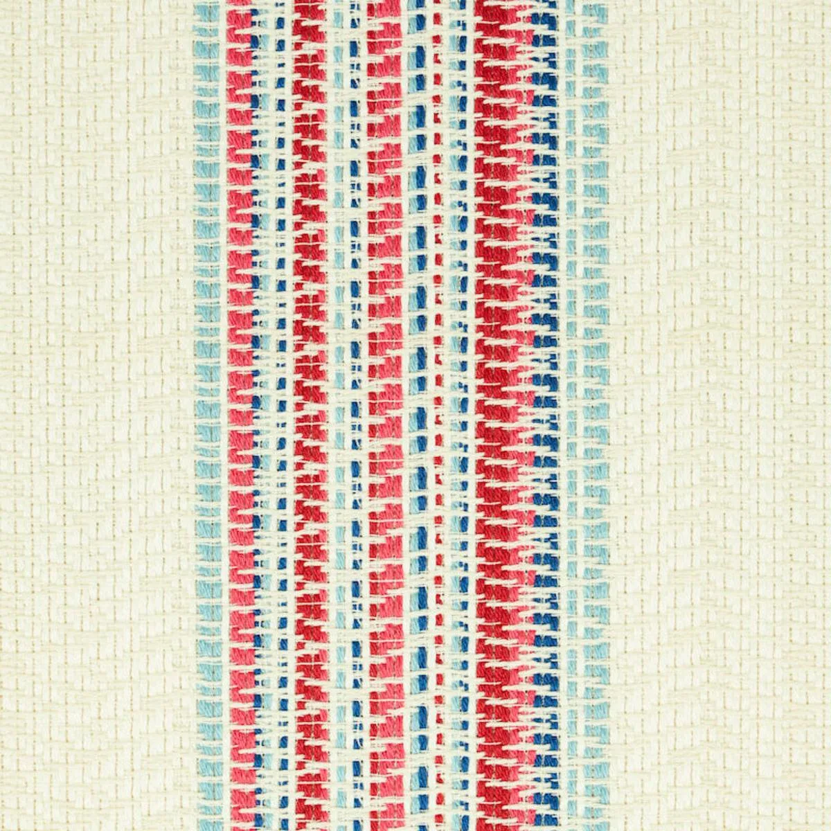 Schumacher 79152 Bendita Stripe Indoor/Outdoor Rose fabric swatch