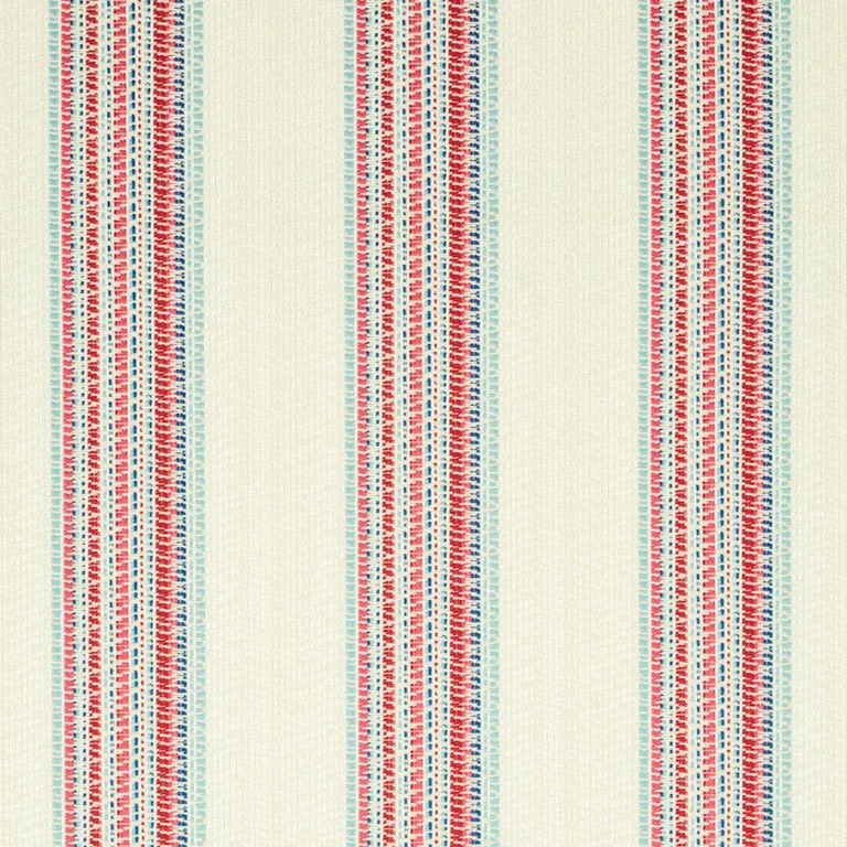 Schumacher 79152 Bendita Stripe Indoor/Outdoor Rose fabric swatch