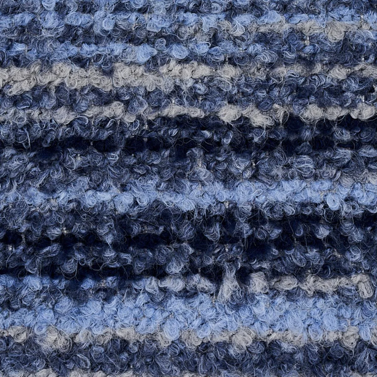 Schumacher 80250 Bensley Bouclé Blue fabric swatch