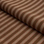 Schumacher 82183 Benson Stripe éPinglé Chestnut Rose fabric swatch
