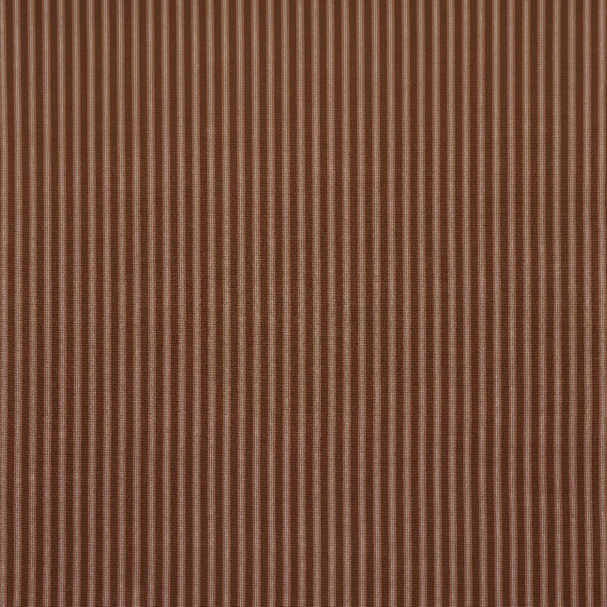 Schumacher 82183 Benson Stripe éPinglé Chestnut Rose fabric swatch