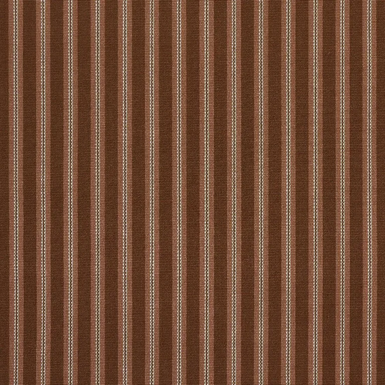 Schumacher 82183 Benson Stripe éPinglé Chestnut Rose fabric swatch