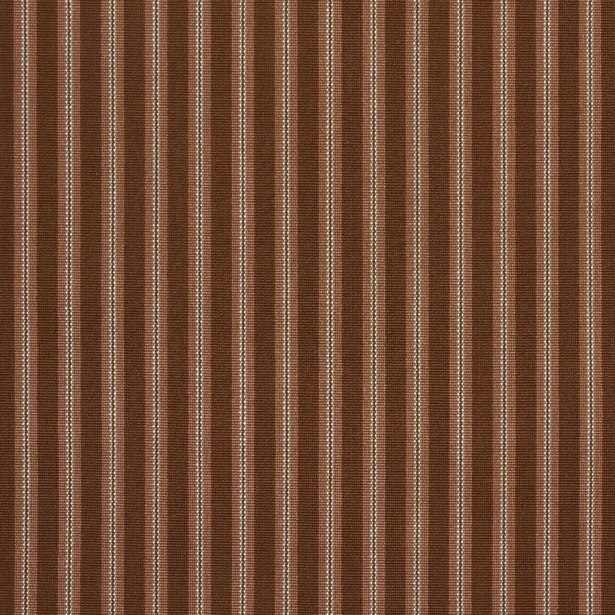 Schumacher 82183 Benson Stripe éPinglé Chestnut Rose fabric swatch