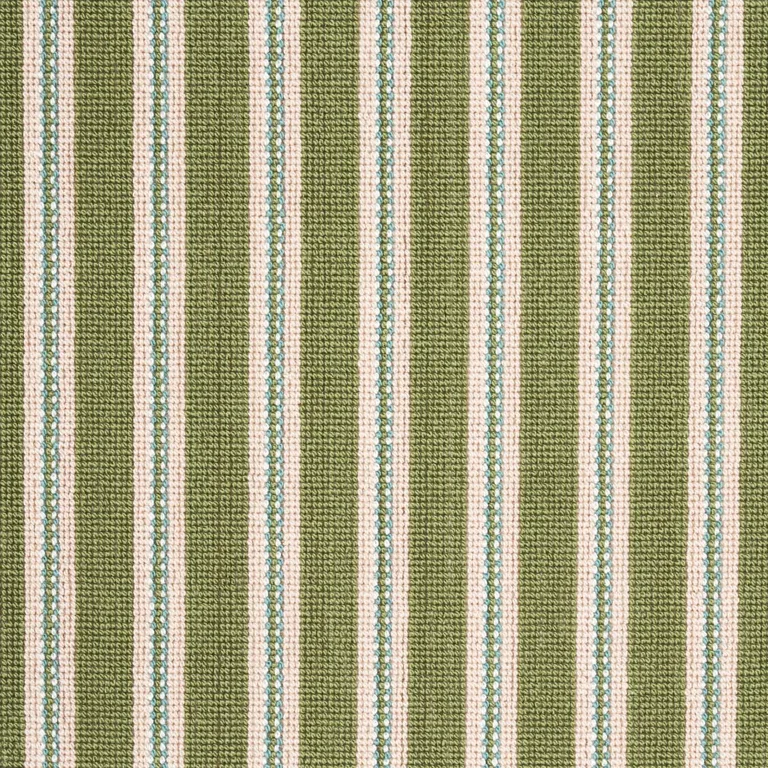 Schumacher 82181 Benson Stripe éPinglé Green fabric swatch