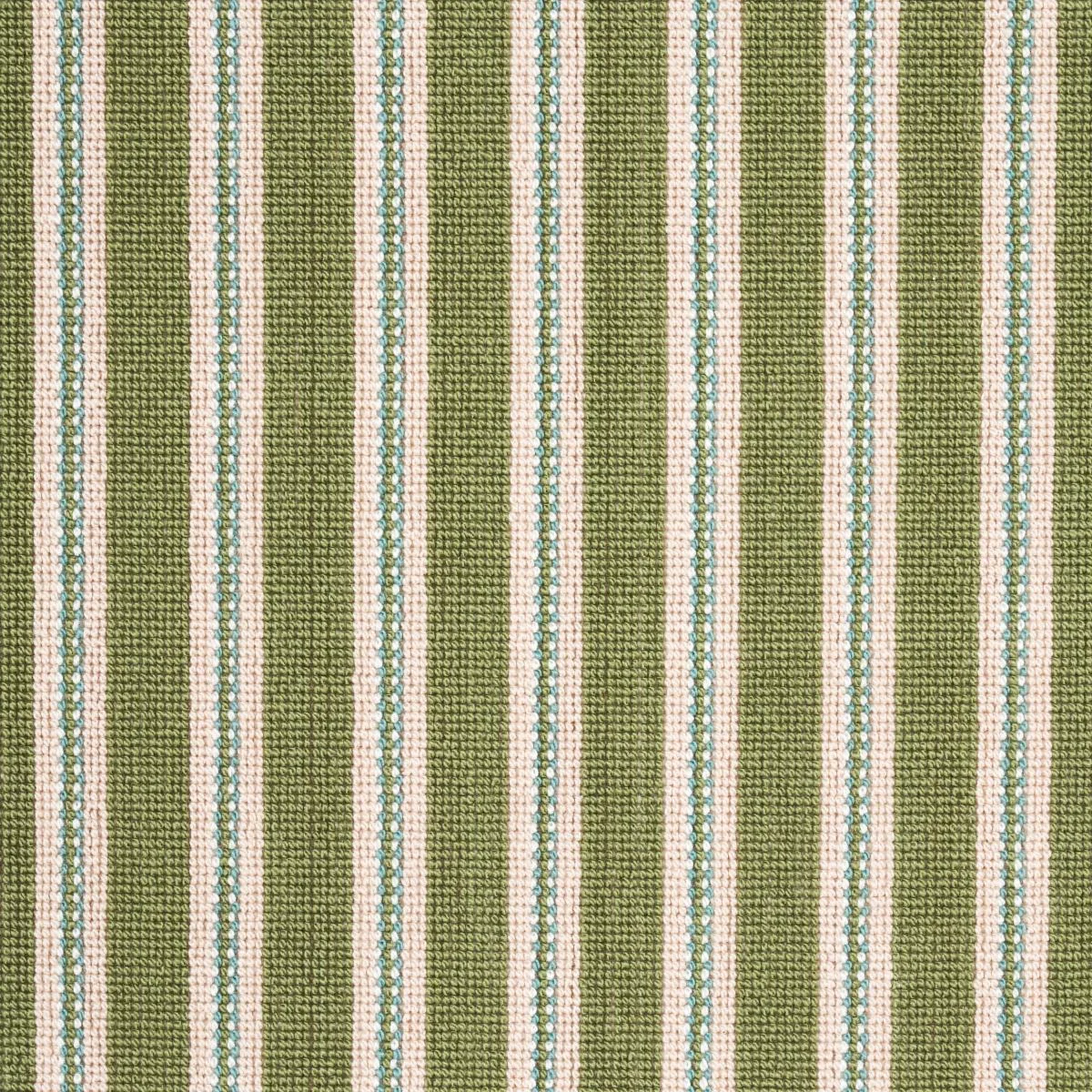 Schumacher 82181 Benson Stripe éPinglé Green fabric swatch