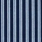 Schumacher 82180 Benson Stripe éPinglé Navy fabric swatch