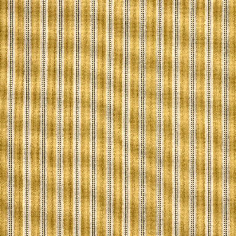 Schumacher 82182 Benson Stripe éPinglé Saffron fabric swatch