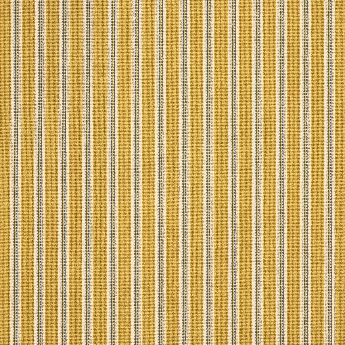Schumacher 82182 Benson Stripe éPinglé Saffron fabric swatch