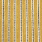 Schumacher 82182 Benson Stripe éPinglé Saffron fabric swatch