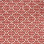 Schumacher 80992 Berg éPinglé Coral fabric swatch