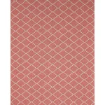 Schumacher 80992 Berg éPinglé Coral fabric swatch
