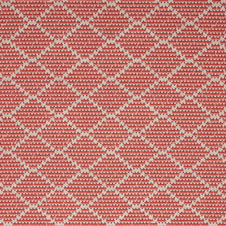 Schumacher 80992 Berg éPinglé Coral fabric swatch