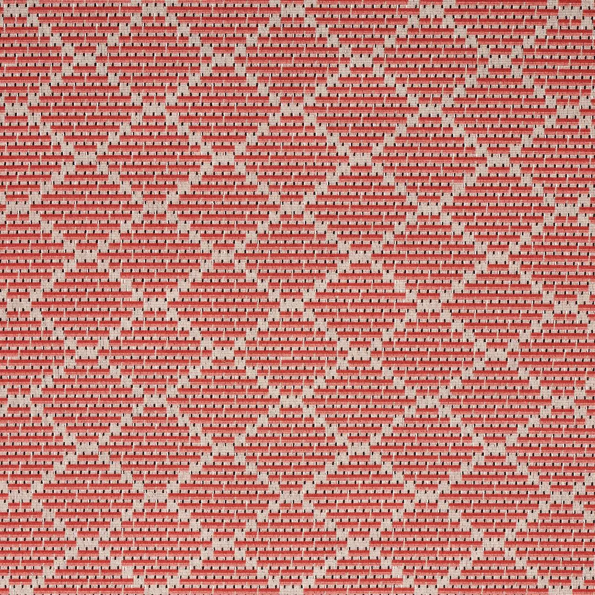 Schumacher 80992 Berg éPinglé Coral fabric swatch