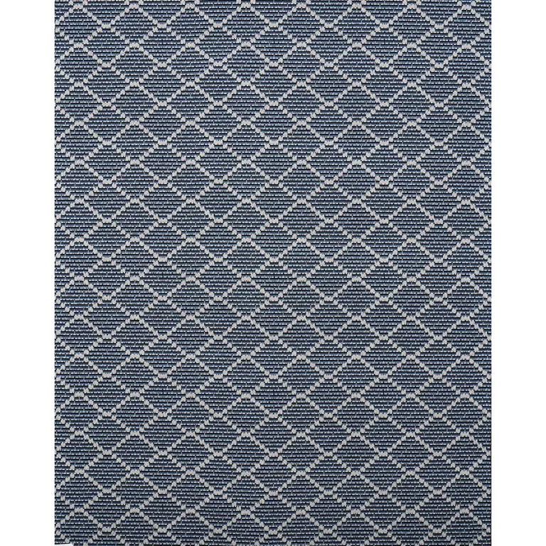 Schumacher 80991 Berg éPinglé Indigo fabric swatch