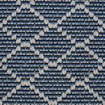 Schumacher 80991 Berg éPinglé Indigo fabric swatch