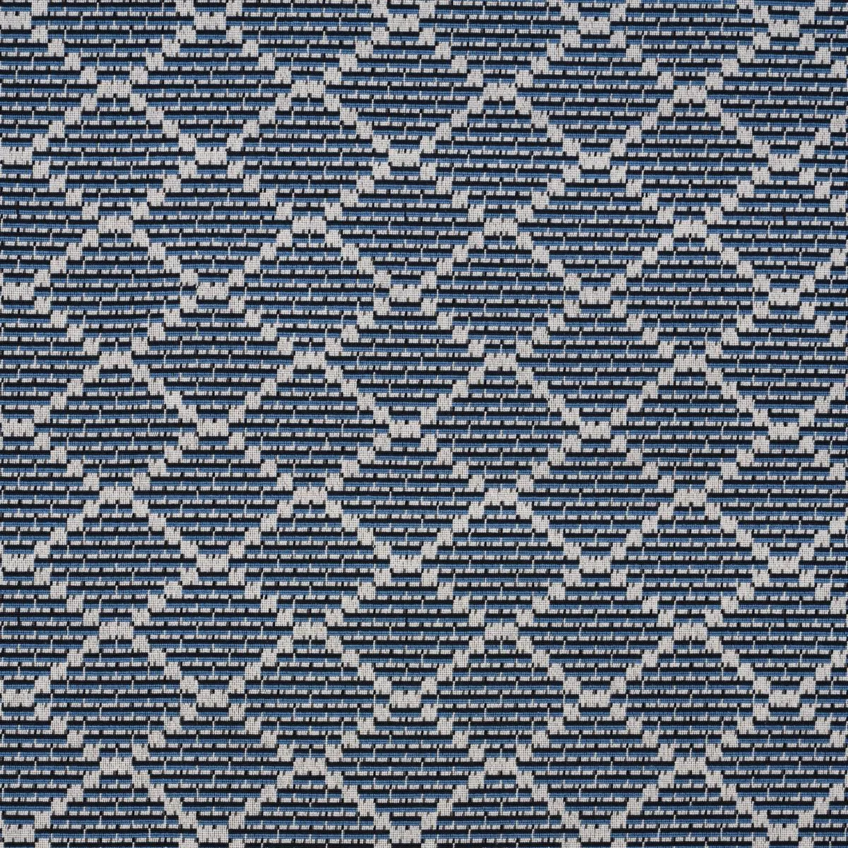 Schumacher 80991 Berg éPinglé Indigo fabric swatch