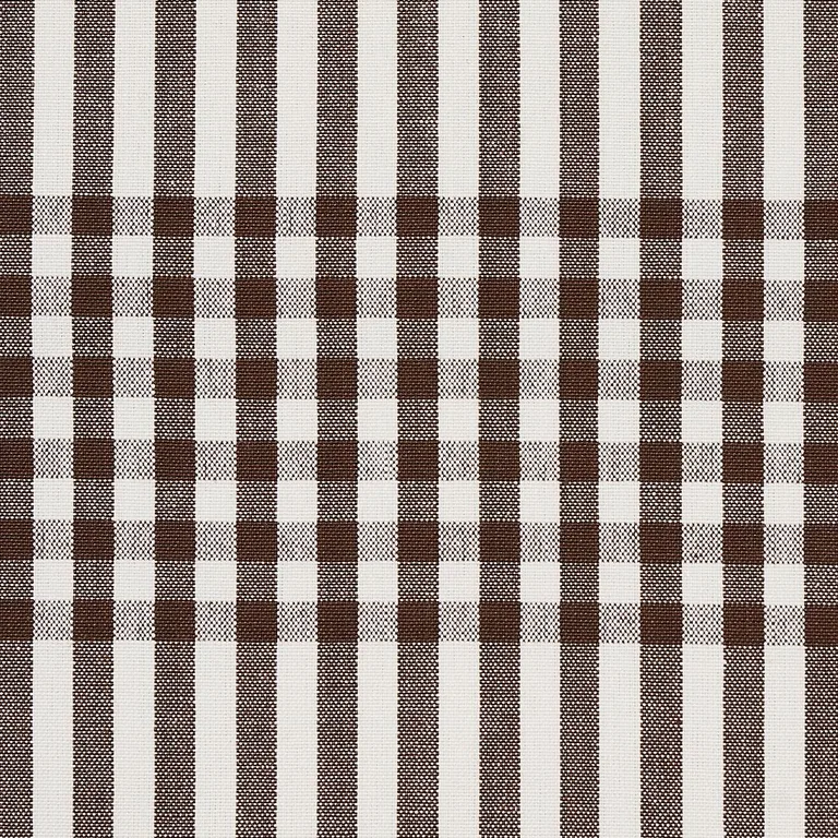 Schumacher 80801 Bergen Plaid Brown fabric swatch