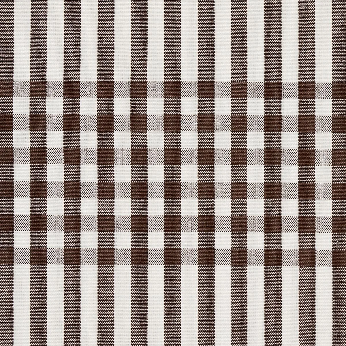 Schumacher 80801 Bergen Plaid Brown fabric swatch