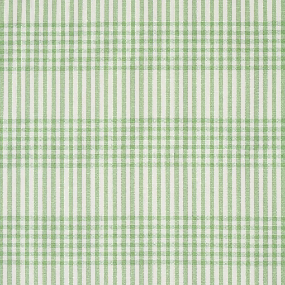 Schumacher 80804 Bergen Plaid Green fabric swatch