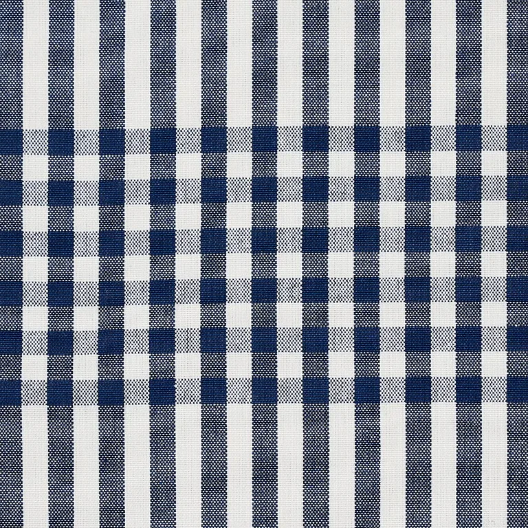Schumacher 80802 Bergen Plaid Navy fabric swatch