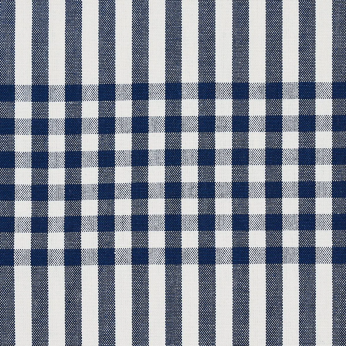 Schumacher 80802 Bergen Plaid Navy fabric swatch