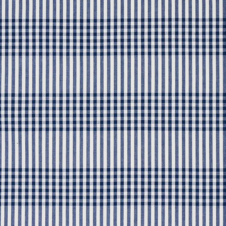 Schumacher 80802 Bergen Plaid Navy fabric swatch