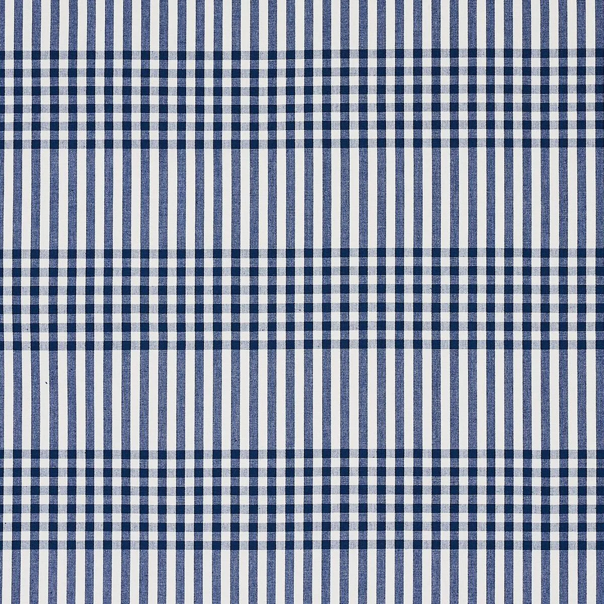 Schumacher 80802 Bergen Plaid Navy fabric swatch