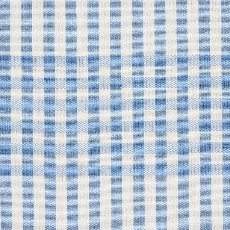 Schumacher 80803 Bergen Plaid Sky fabric swatch
