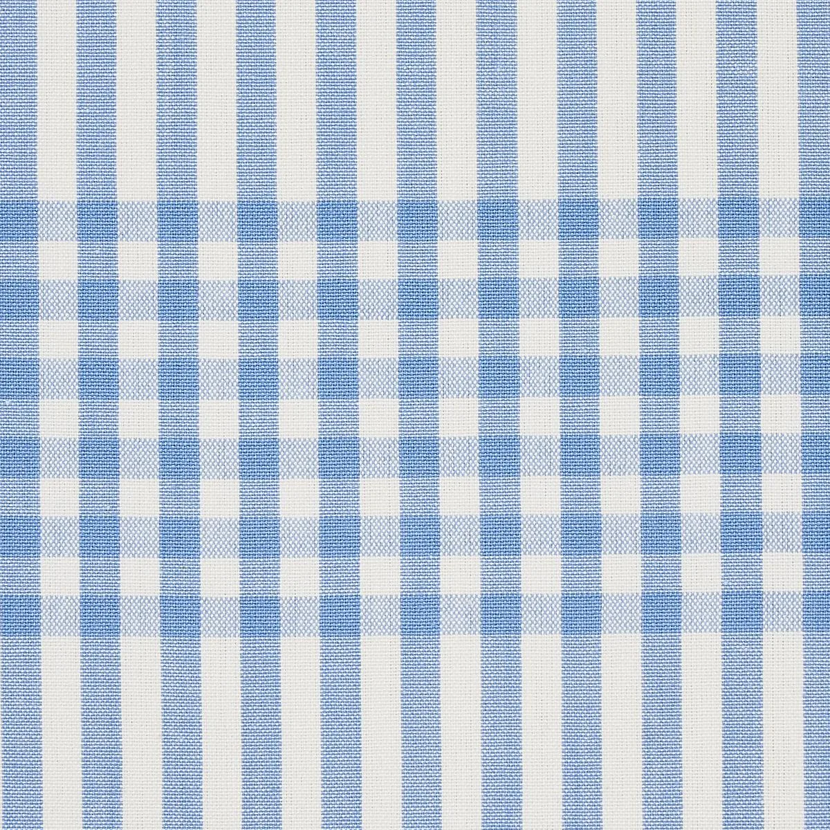 Schumacher 80803 Bergen Plaid Sky fabric swatch
