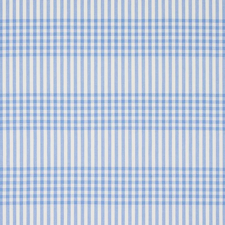 Schumacher 80803 Bergen Plaid Sky fabric swatch