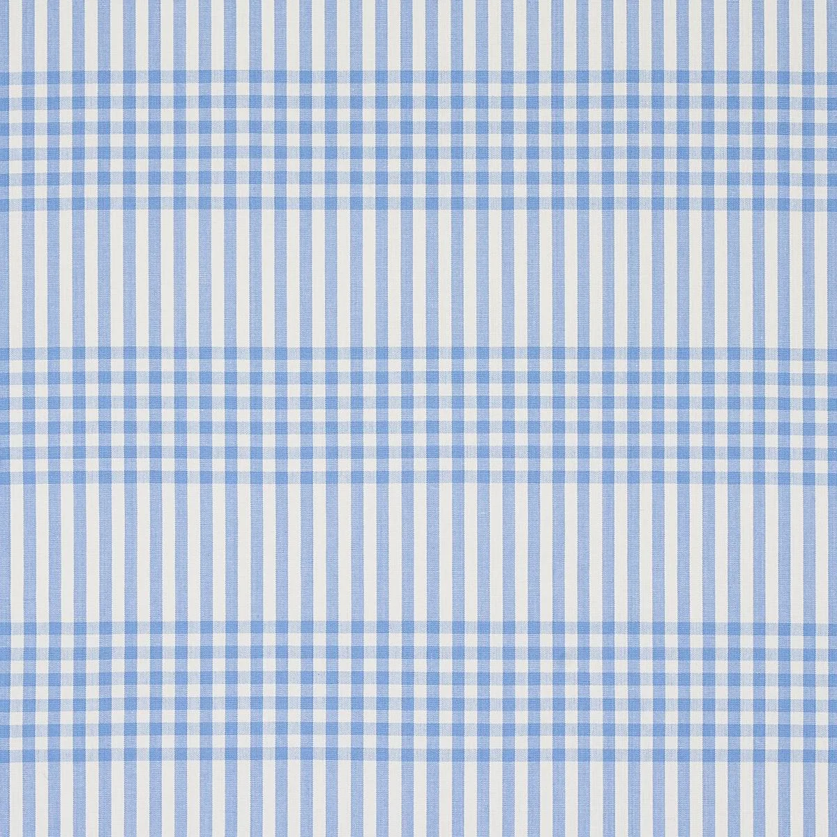 Schumacher 80803 Bergen Plaid Sky fabric swatch